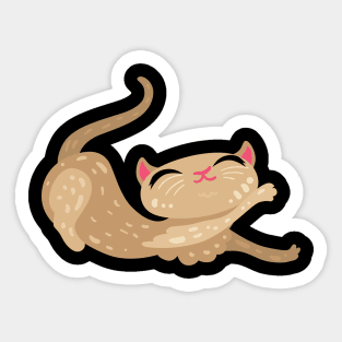 Cat stretching Sticker